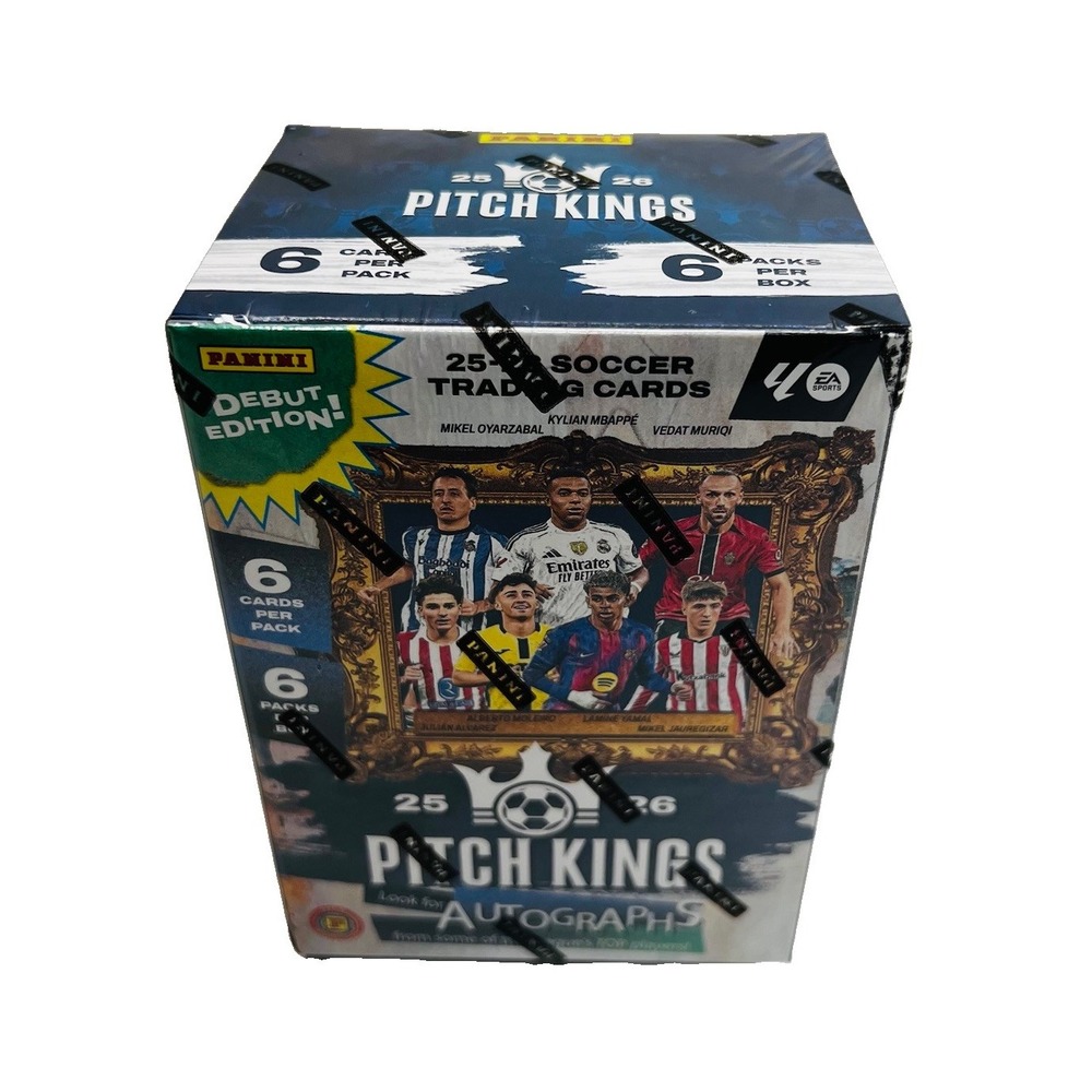 2025-26 Panini Pitch Kings Soccer Trading Card -International Blaster Sealed Box